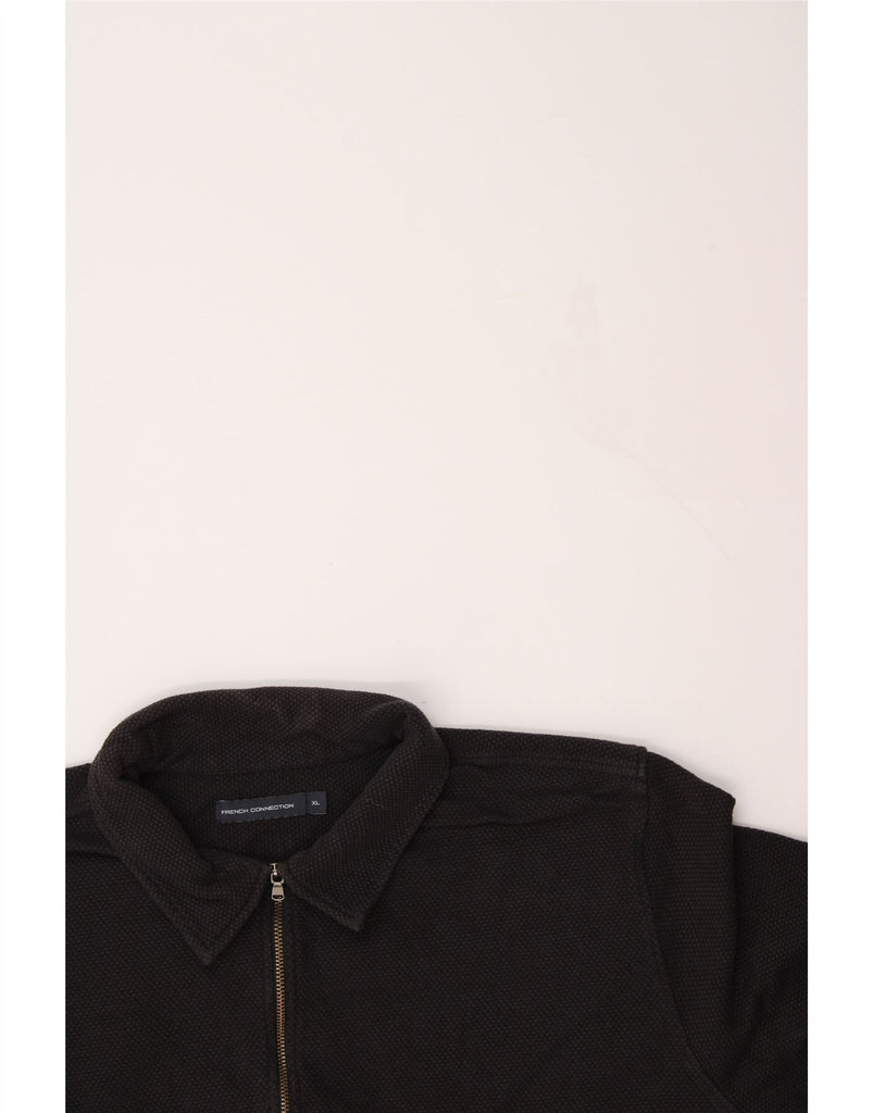 FRENCH CONNECTION Mens Bomber Jacket UK 42 XL Black Cotton Vintage French Connection and Second-Hand French Connection from Messina Hembry 