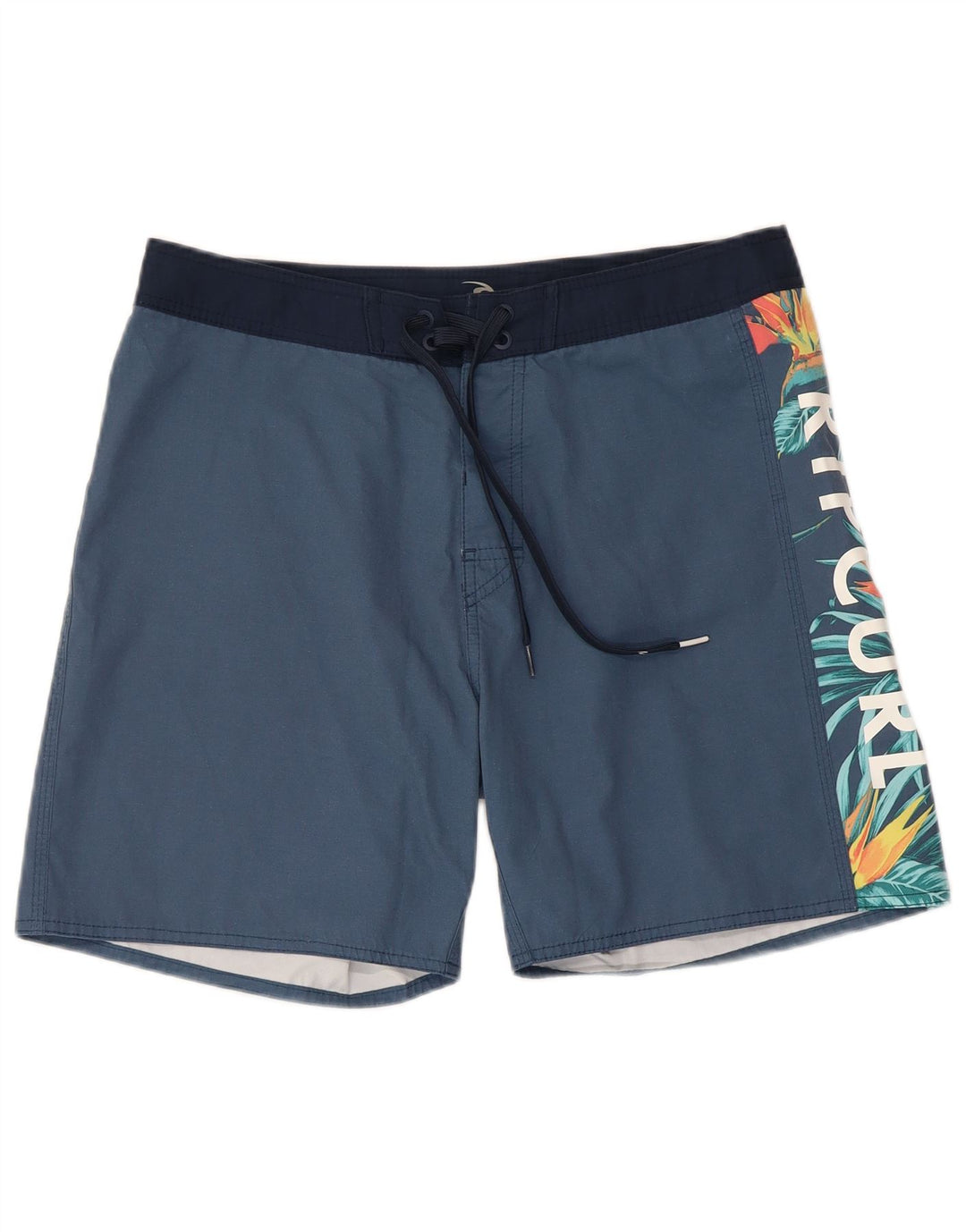RIP CURL Mens Graphic Swimming Shorts Medium  Navy Blue Floral Polyester