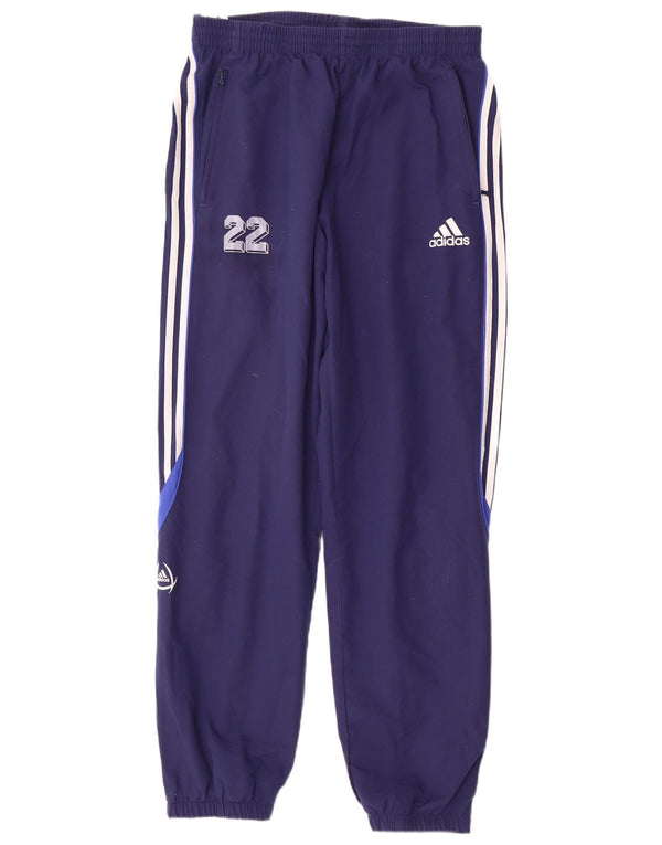 ADIDAS Mens Graphic Tracksuit Trousers Joggers UK 42/44 Large Navy Blue