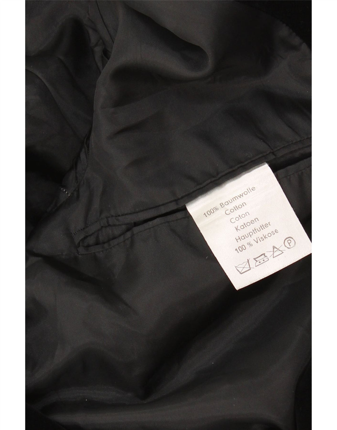 Vintage Mens 2 Button Velvet Blazer Jacket UK 36 Small Black