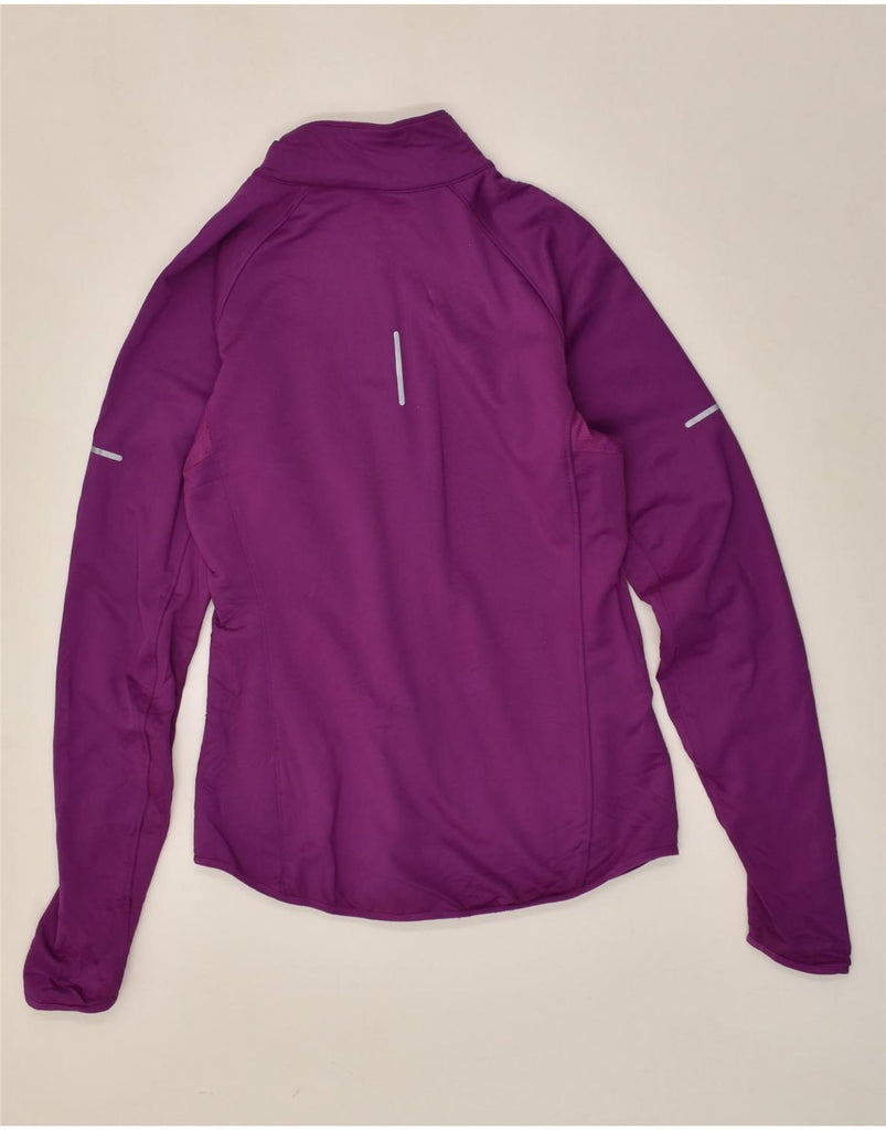 NIKE Womens Dri Fit Tracksuit Top Jacket UK 8 Small Purple Polyester | Vintage Nike | Thrift | Second-Hand Nike | Used Clothing | Messina Hembry 