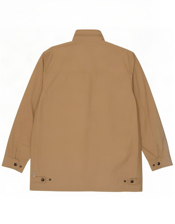 Geox Mens Utility Jacket IT 56 3XL Beige Cotton