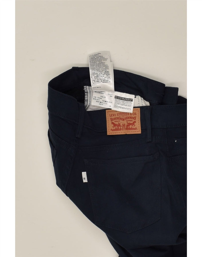 LEVI'S Womens 710 Super Skinny Casual Trousers W26 L30 Navy Blue Cotton | Vintage Levi's | Thrift | Second-Hand Levi's | Used Clothing | Messina Hembry 