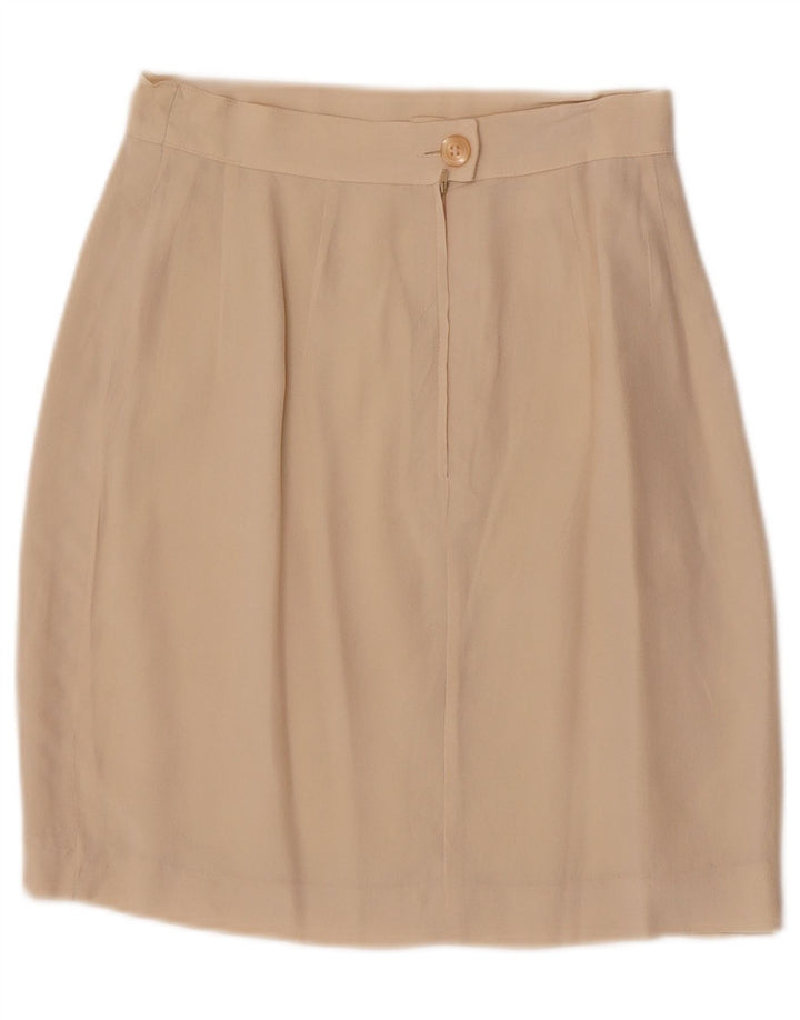 Max & Co. Womens Mini Skirt UK 6 XS W24  Beige Silk