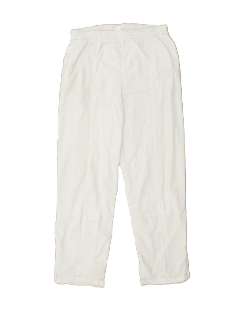 ETIREL Womens Tracksuit Trousers UK 16 Large White Polyester | Vintage Etirel | Thrift | Second-Hand Etirel | Used Clothing | Messina Hembry 