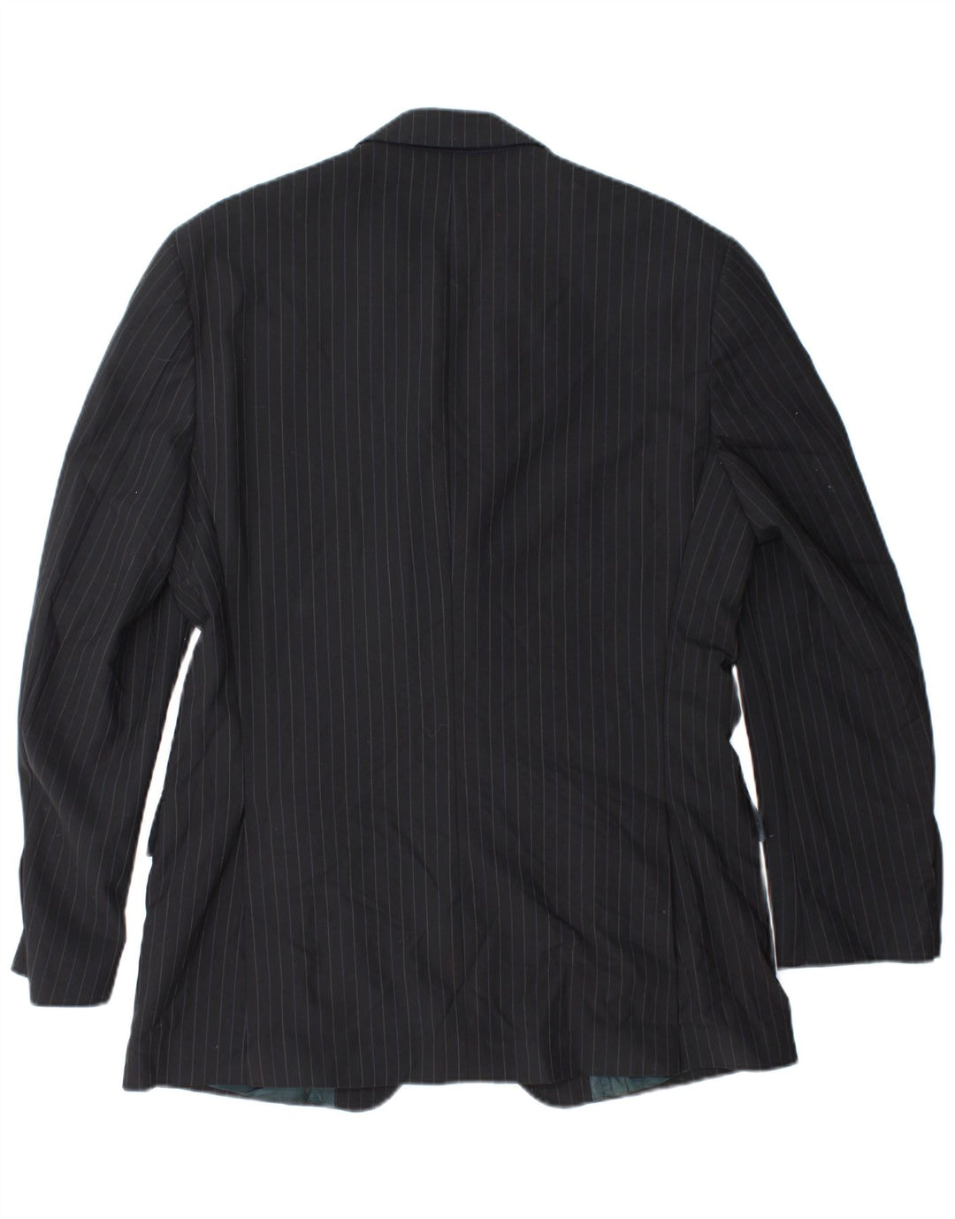 BOGGI Mens 3 Button Blazer Jacket IT 50 Large Black Striped Wool