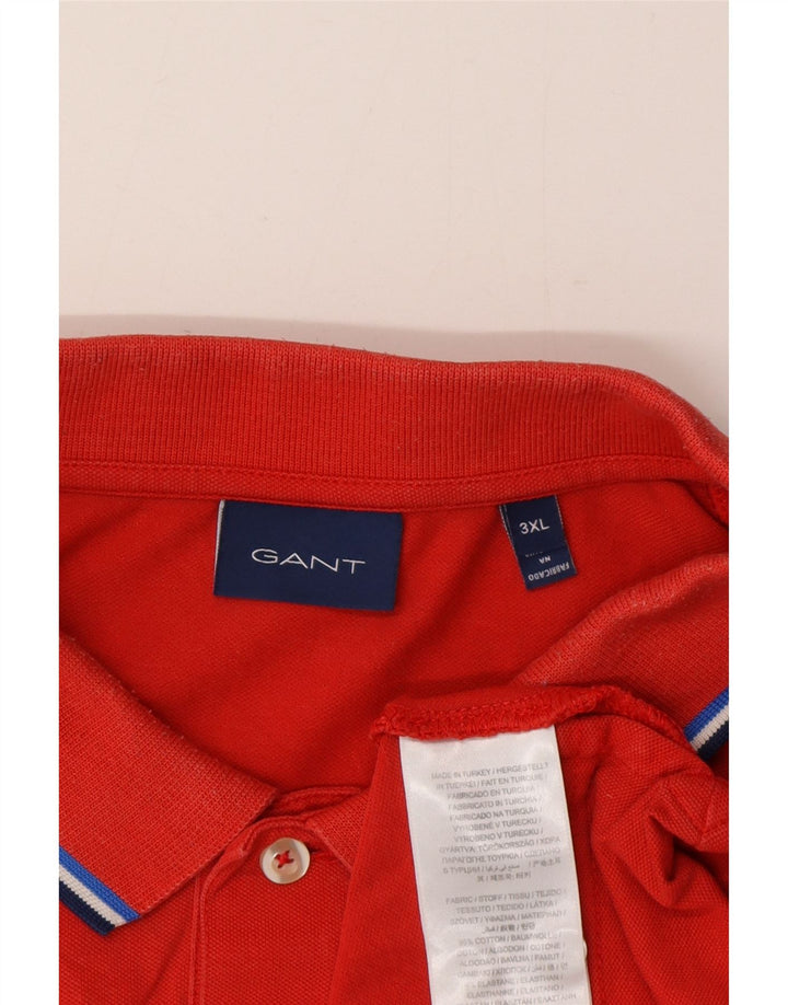 Gant Mens Polo Shirt 3XL Red Cotton