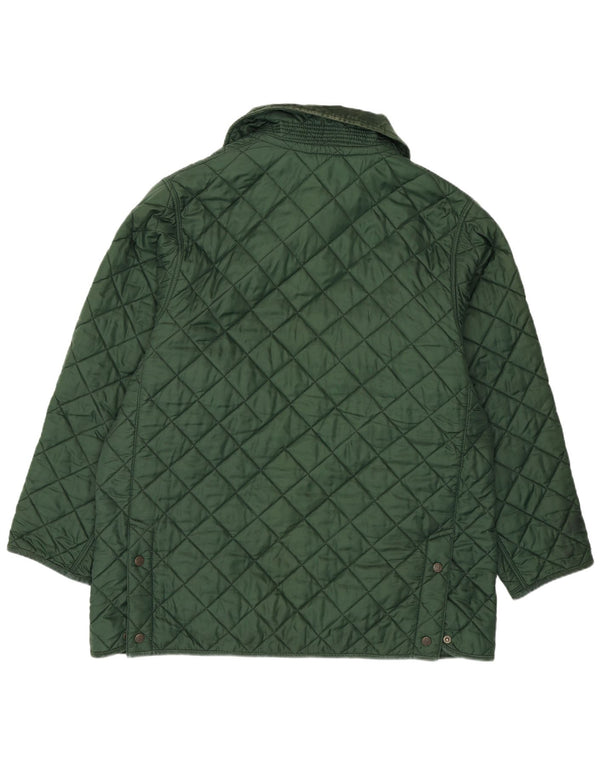 Henri Lloyd Mens Quilted Jacket UK 40 Large Green Nylon