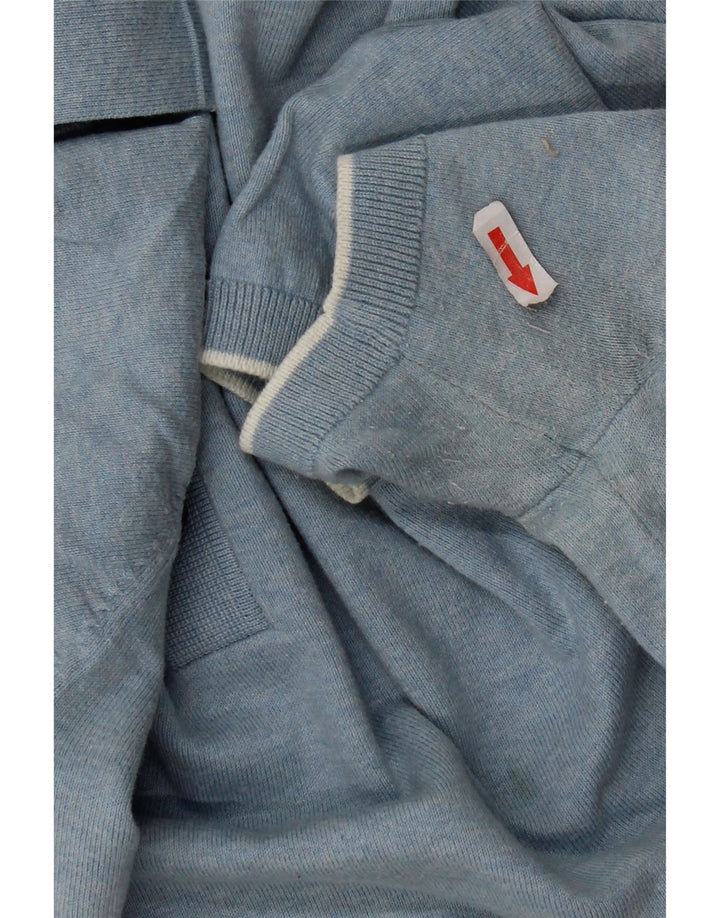 Marks & Spencer Mens Polo Shirt XL Blue Cotton