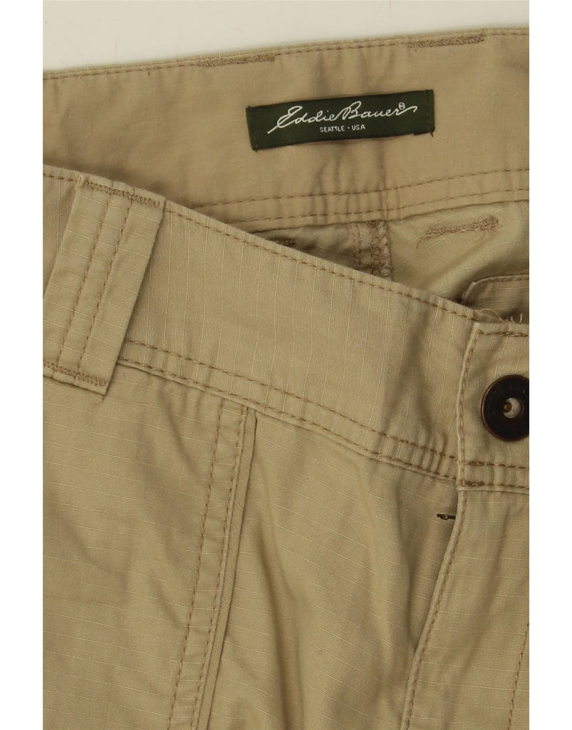 EDDIE BAUER Womens Blakely Fit Capri Trousers US 10 Large W32 L20 Beige Vintage Eddie Bauer and Second-Hand Eddie Bauer from Messina Hembry 