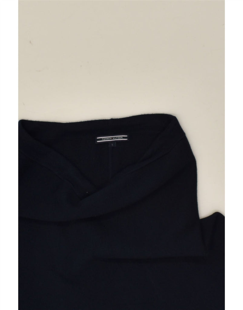 TOMMY HILFIGER Womens A-Line Skirt UK 8 Small W26 Navy Blue | Vintage Tommy Hilfiger | Thrift | Second-Hand Tommy Hilfiger | Used Clothing | Messina Hembry 