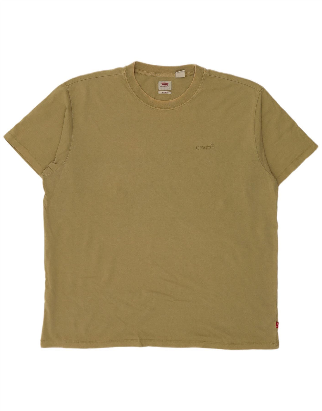 Levi's Mens Relaxed Fit T-Shirt Top Large Khaki
