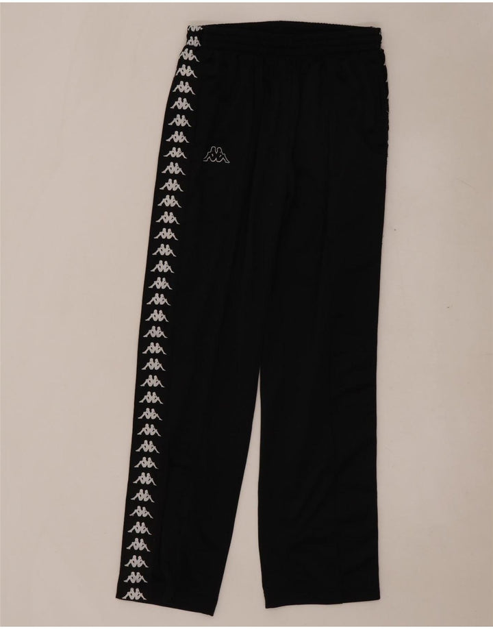 KAPPA Mens Graphic Tracksuit Trousers Large  Black Polyester