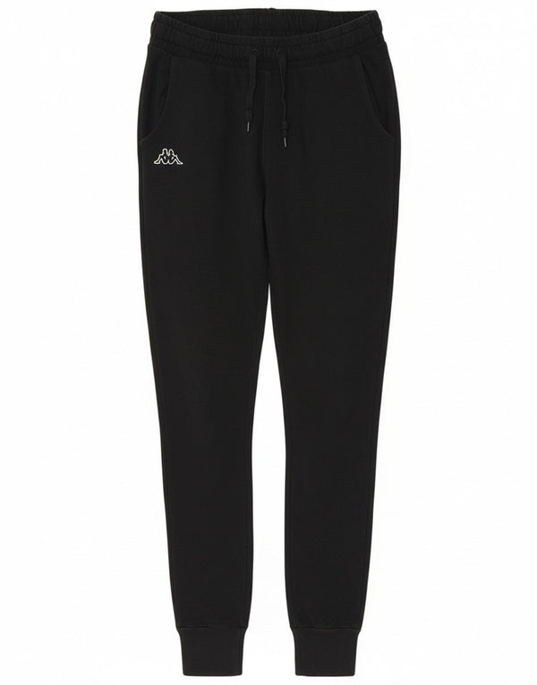 Kappa Womens Tracksuit Trousers Joggers Large Black Cotton