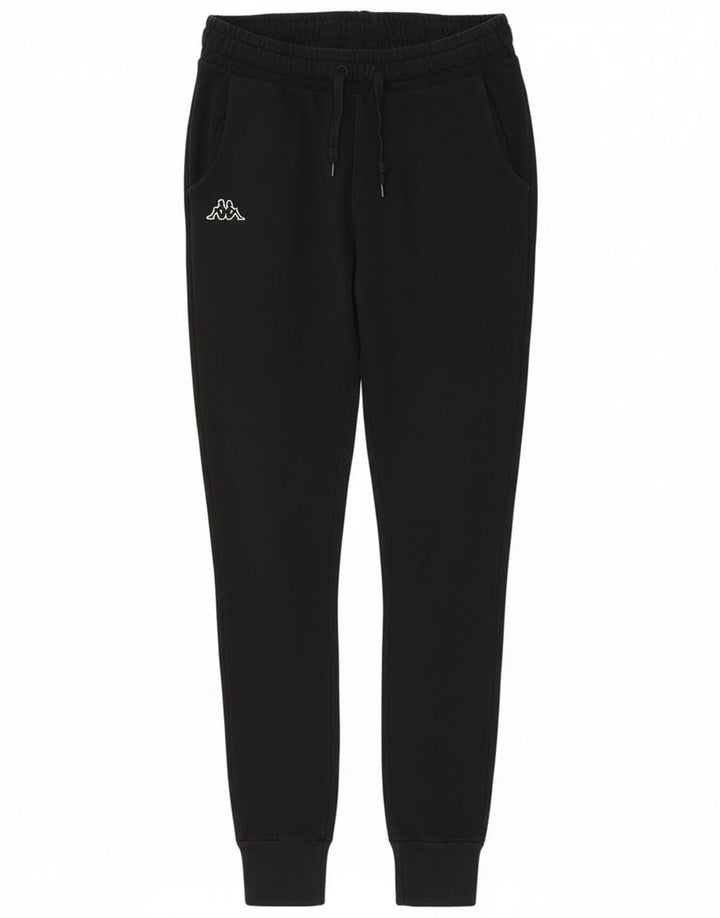 Kappa Womens Tracksuit Trousers Joggers Large Black Cotton