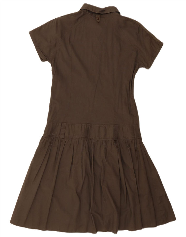 Lee Womens Cargo A-Line Dress UK 14 Medium Khaki Cotton