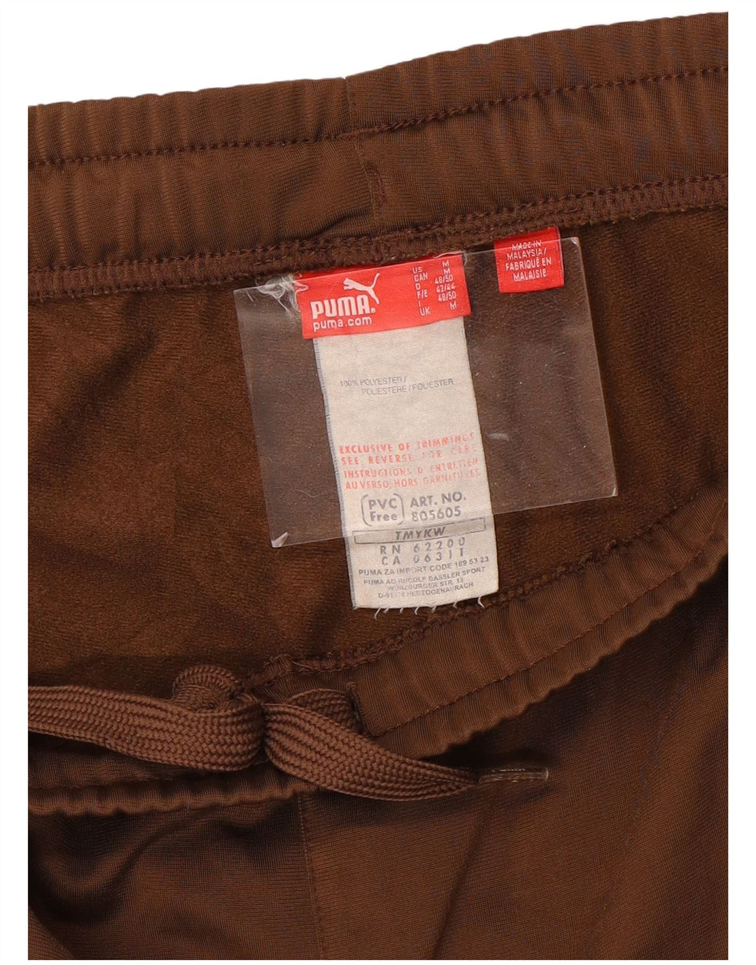 PUMA Womens Tracksuit Trousers UK 12 Medium Brown Colourblock Polyester