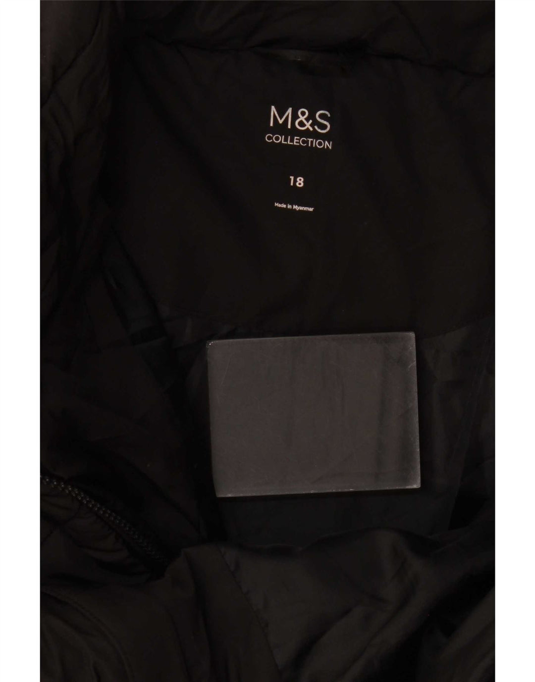 Marks & Spencer Womens Padded Jacket UK 18 XL Black Polyester