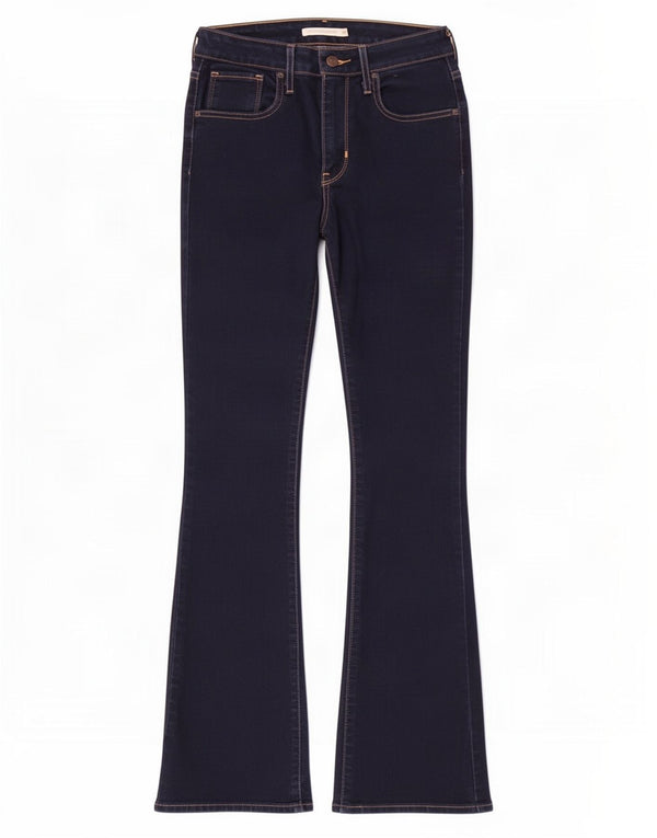 Levi's Womens 725 High Rise Bootcut Jeans W26 L31 Navy Blue Cotton