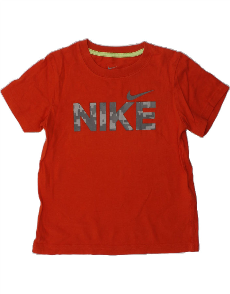 NIKE Boys Graphic T-Shirt Top 3-4 Years XS  Red Cotton | Vintage Nike | Thrift | Second-Hand Nike | Used Clothing | Messina Hembry 