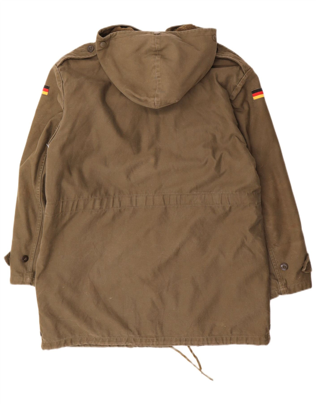 Vintage Mens Hooded Parka Jacket UK 40 Large Khaki