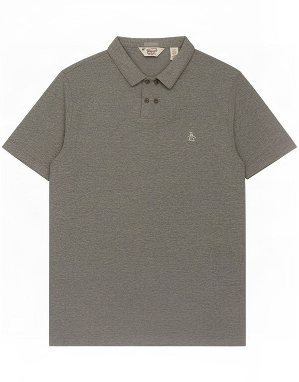 Penguin Mens Polo Shirt Large Grey Cotton