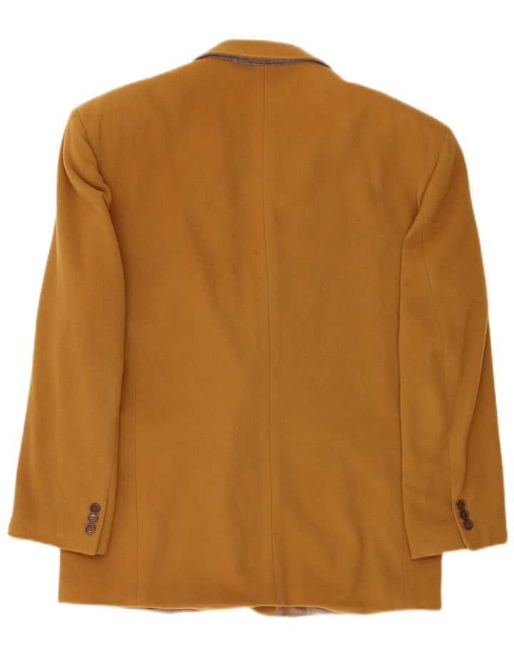 Enrico Coveri Mens 2 Button Blazer Jacket IT 50 Large Brown Wool