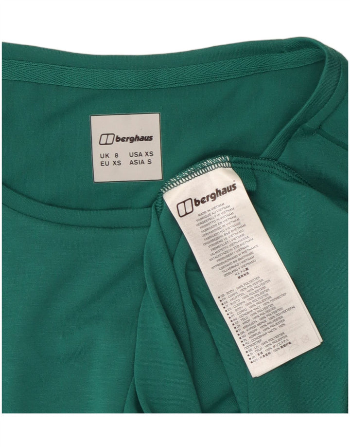 Berghaus Womens T-Shirt Top UK 8 Small Green Polyester