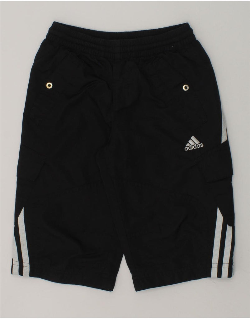 ADIDAS Boys Sport Shorts 5-6 Years Black Polyester | Vintage Adidas | Thrift | Second-Hand Adidas | Used Clothing | Messina Hembry 