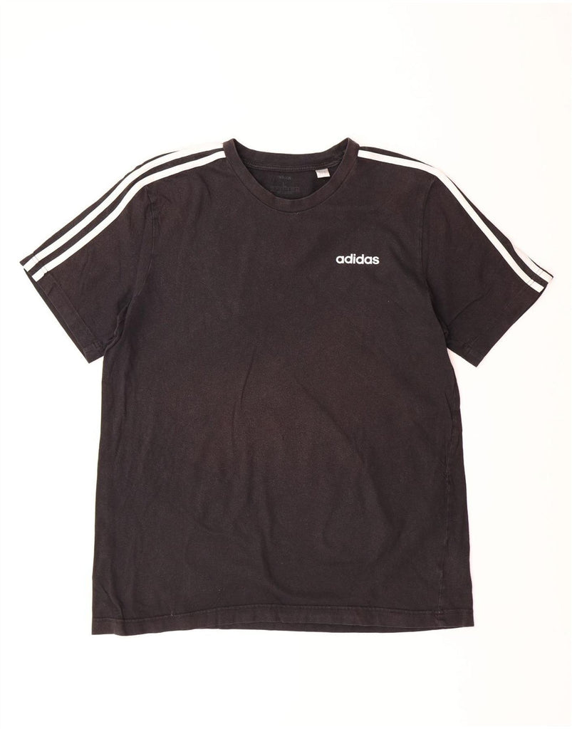 ADIDAS Mens T-Shirt Top Large Black Cotton Vintage Adidas and Second-Hand Adidas from Messina Hembry 