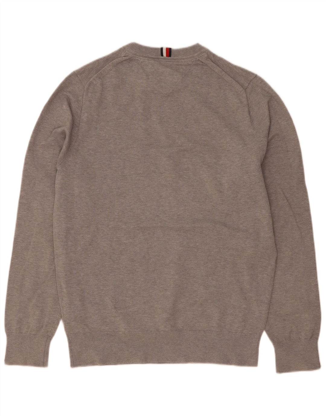 Tommy Hilfiger Mens Crew Neck Jumper Sweater Small Grey Cotton