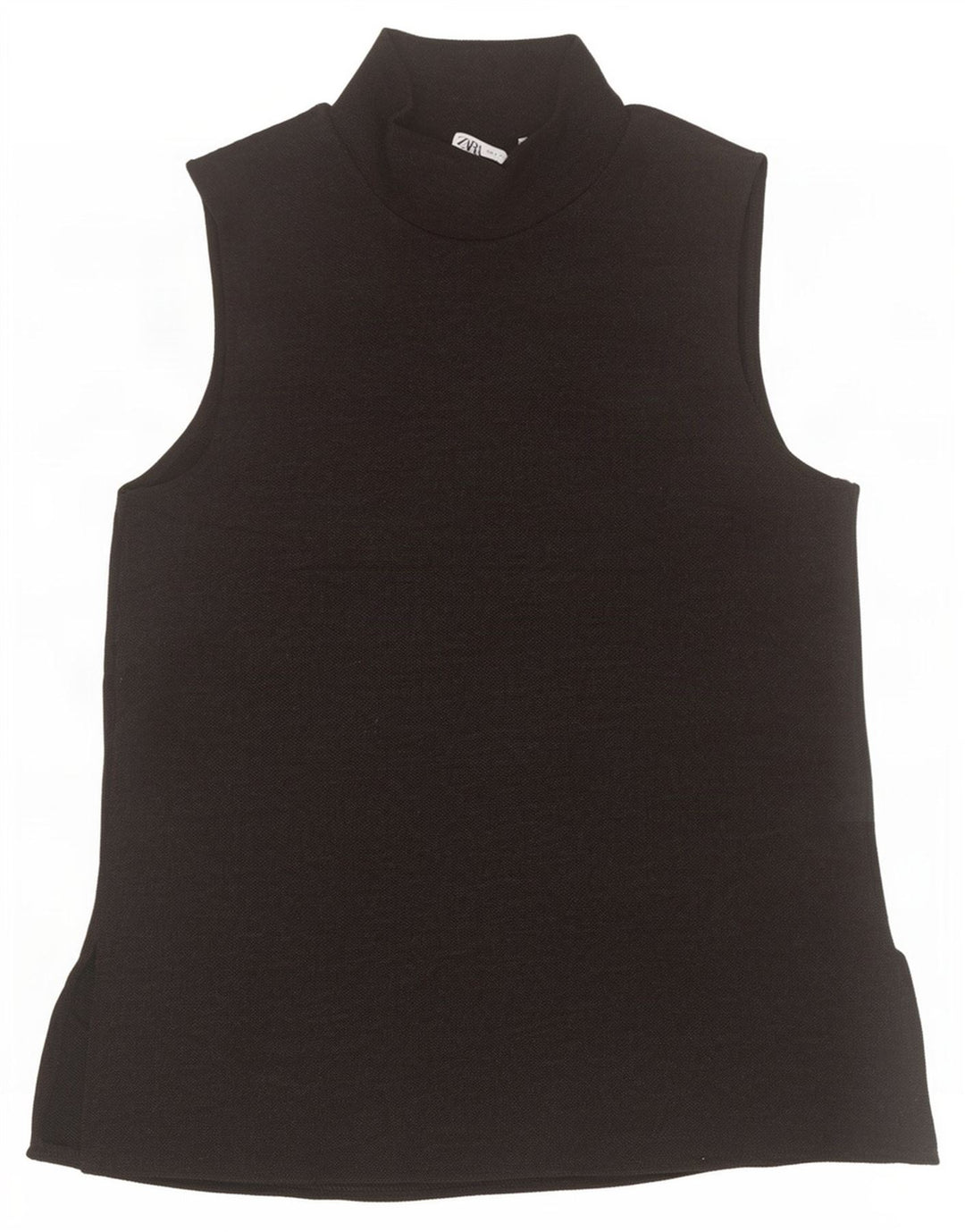 Zara Womens Vest Top UK 10 Small Black Polyester