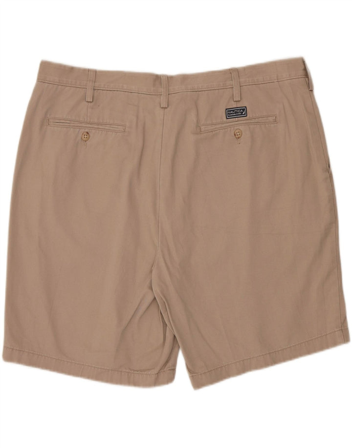 NAUTICA Mens Chino Shorts W40 XL Beige Cotton