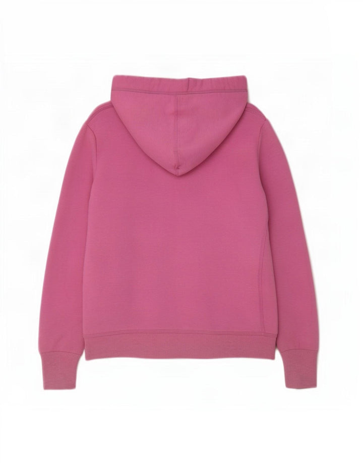 Superdry Womens Zip Hoodie Sweater UK 14 Medium Pink Polyester