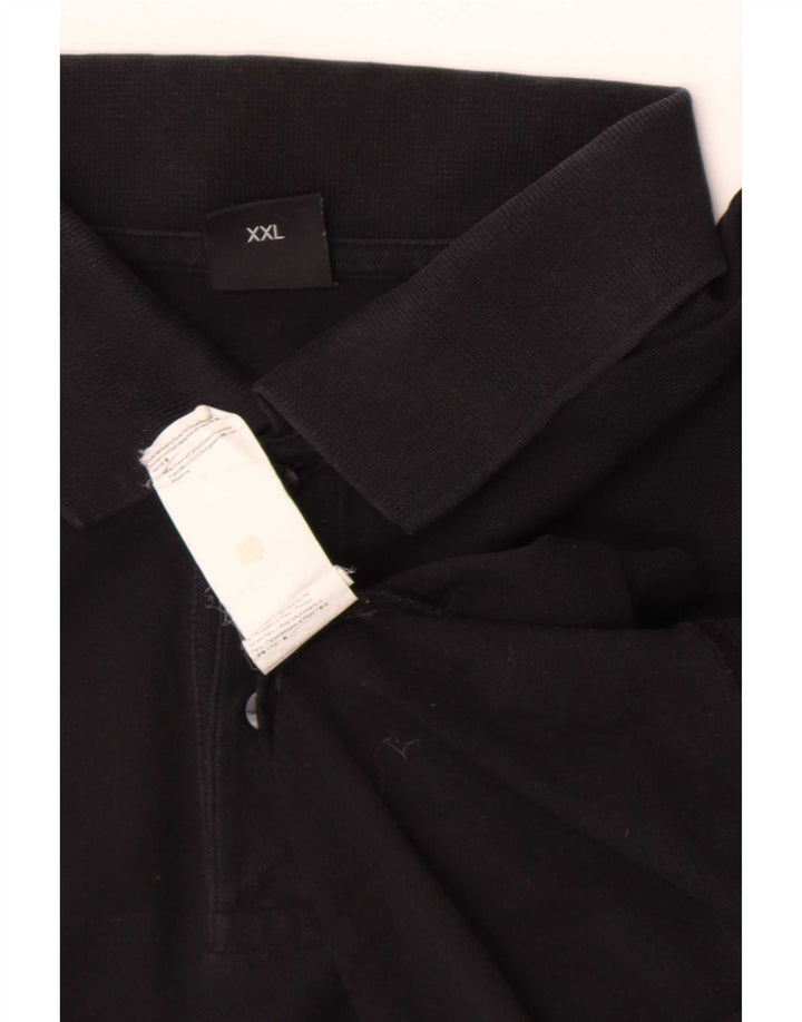 Hugo Boss Mens Polo Shirt 2XL Black Cotton