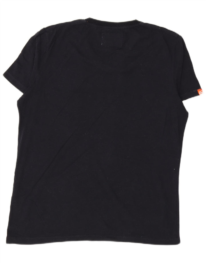 SUPERDRY Mens T-Shirt Top 2XL Black