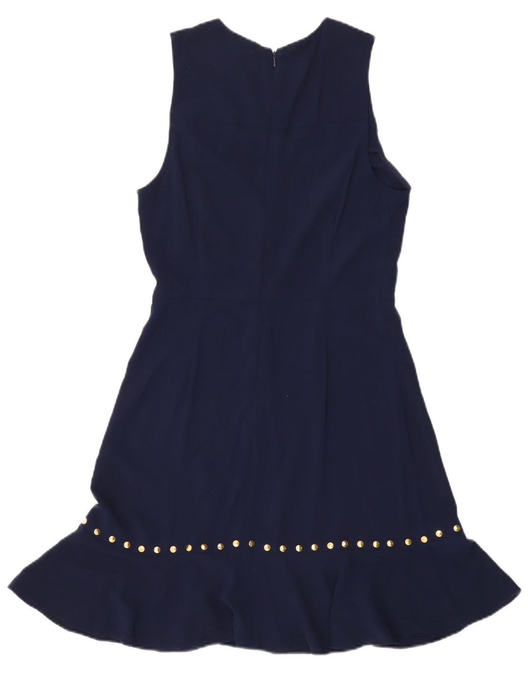 MICHAEL KORS Womens Sleeveless A-Line Dress UK 10 Small Navy Blue