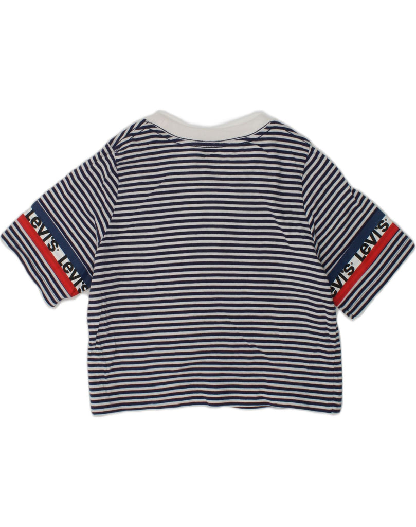 LEVI'S Girls T-Shirt Top 6-7 Years Navy Blue Striped Cotton | Vintage Levi's | Thrift | Second-Hand Levi's | Used Clothing | Messina Hembry 