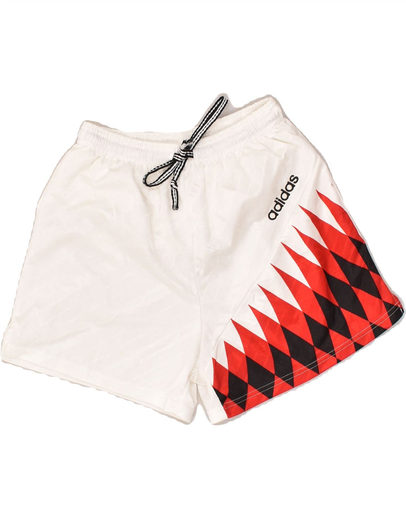 ADIDAS Boys Sport Shorts 15-16 Years White Polyester | Vintage Adidas | Thrift | Second-Hand Adidas | Used Clothing | Messina Hembry 