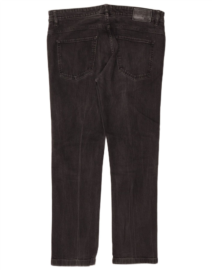 Hugo Boss Mens Straight Jeans W36 L28 Grey Cotton