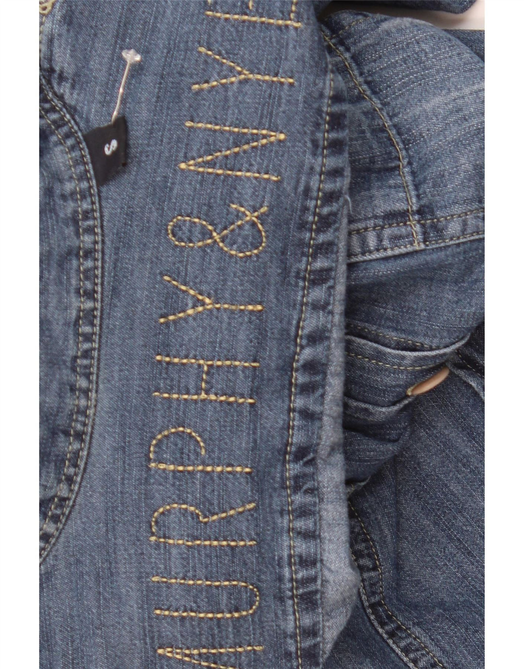 Murphy & Nye Womens Denim Shirt UK 10 Small Blue Colourblock