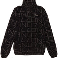 O'Neill Mens Graphic Zip Neck Fleece Jumper Large Black Polyester
