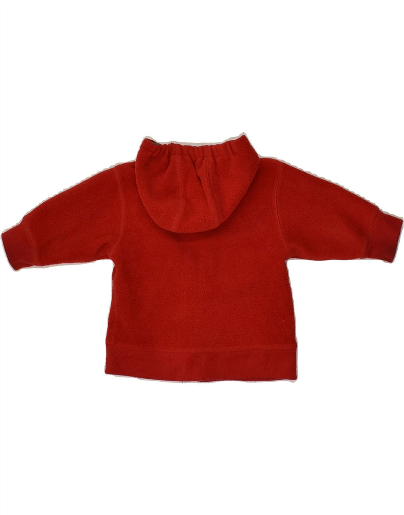 GAP Baby Boys Graphic Fleece Zip Hoodie Sweater 6-9 Months Red Polyester | Vintage Gap | Thrift | Second-Hand Gap | Used Clothing | Messina Hembry 