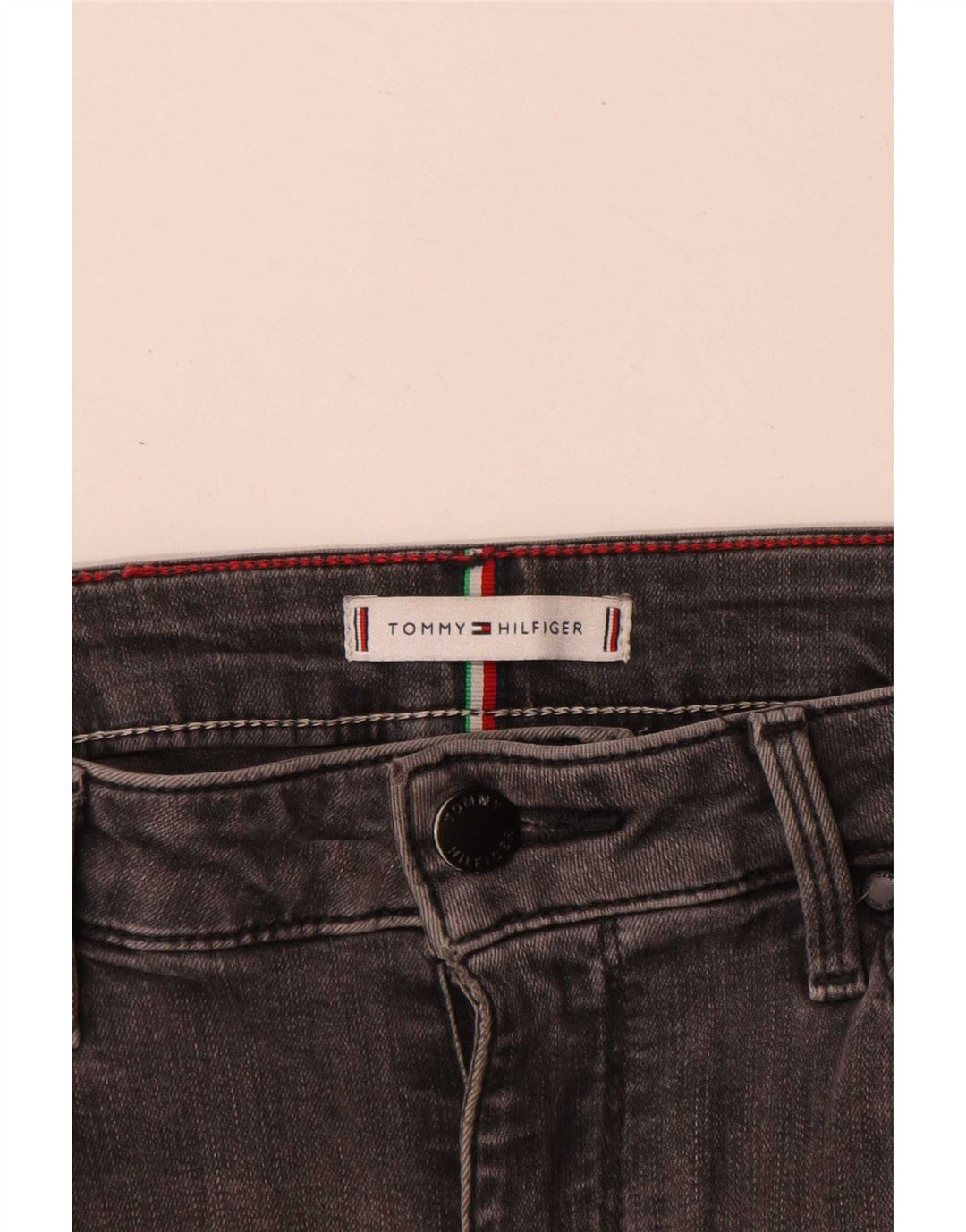Tommy Hilfiger Womens Crop Slim Jeans W30 L25 Grey