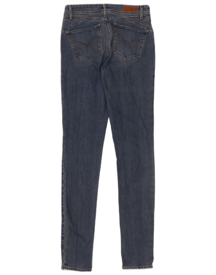 Levi's Womens Skinny Jeans W25 L34 Blue Cotton