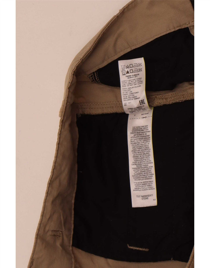 Marks & Spencer Mens Cargo Shorts XL W38 Beige Cotton