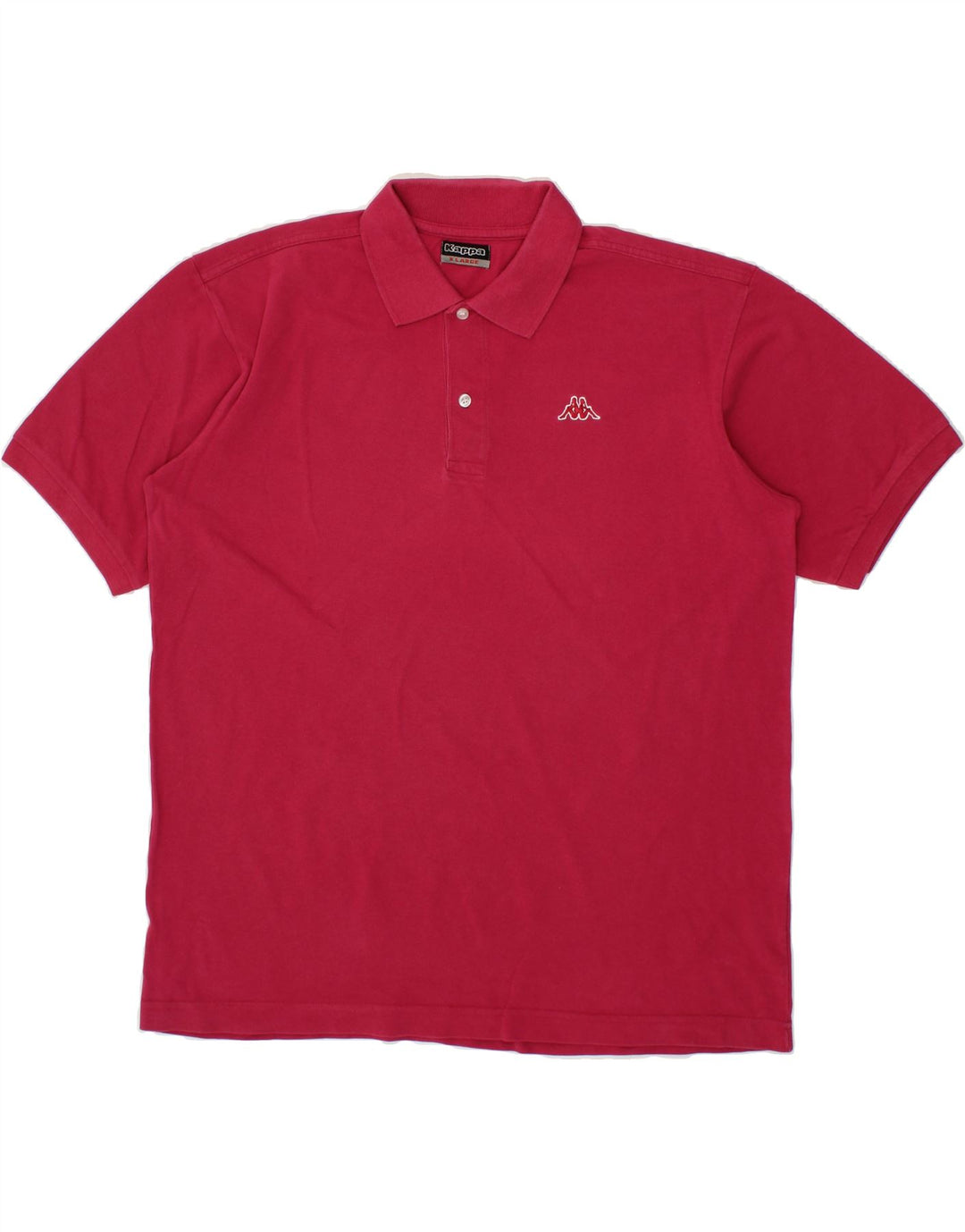 KAPPA Mens Polo Shirt XL Pink Cotton Vintage Kappa and Second-Hand Kappa from Messina Hembry 