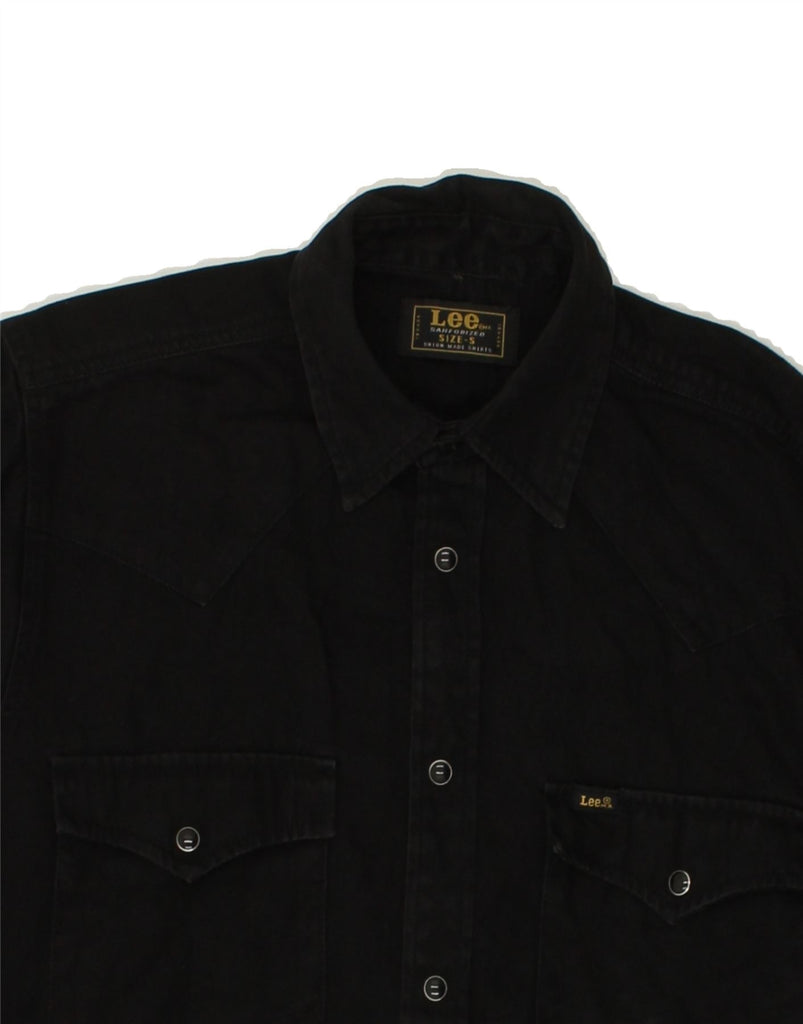 LEE Mens Shirt Small Black Cotton Vintage Lee and Second-Hand Lee from Messina Hembry 