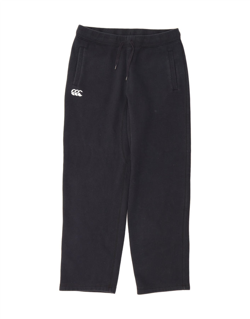 CANTERBURY Womens Tracksuit Trousers UK 16 Large  Navy Blue Cotton Vintage Canterbury and Second-Hand Canterbury from Messina Hembry 