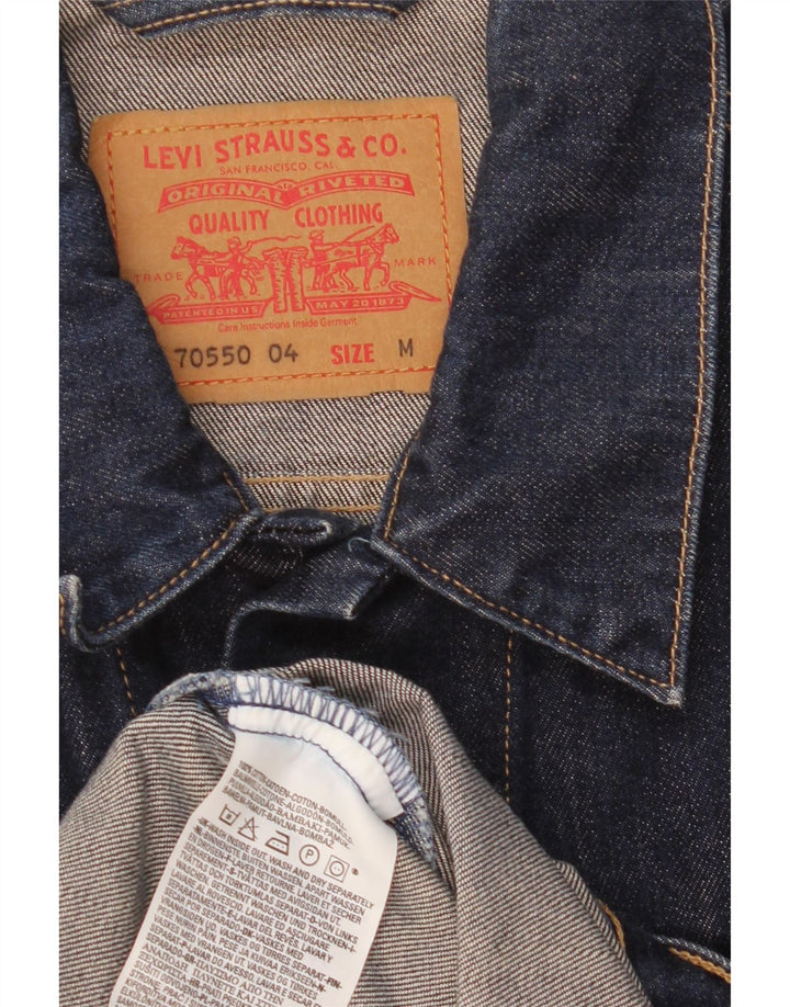 Levi's Mens Denim Jacket UK 38 Medium Navy Blue Cotton
